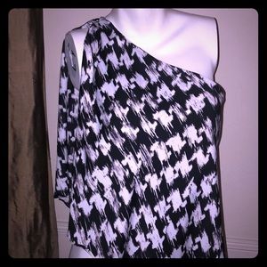 Bebe one shoulder flowy top